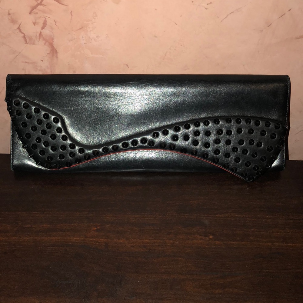 COPY - Christian Louboutin Pigalle Spiked Leather Clutch